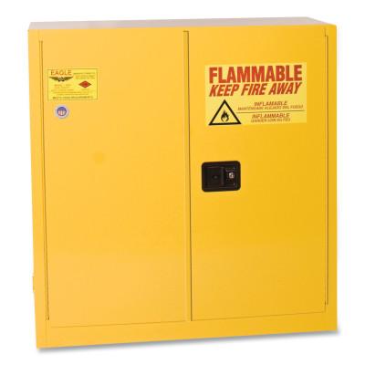 Flammable Liquid Storage Cabinet, Self-Closing, 30 Gallon