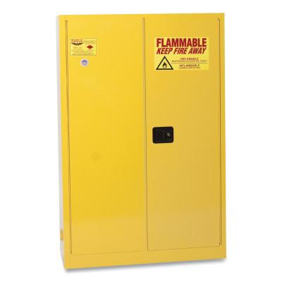 Flammable Liquid Storage, Manual-Closing Cabinet, 45 Gallon