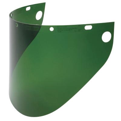 High Performance Faceshield Windows, Green, Wide View, 19-3/4 in W x 9 in L