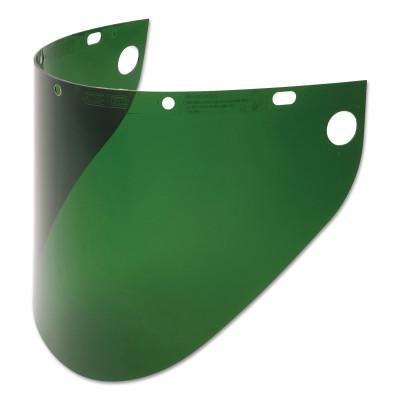 High Performance Faceshield Windows, , Dark Green, Extended View, 19-3/4 in W x 9 in L