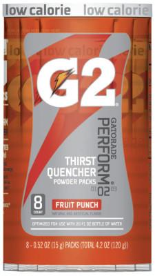 G2 Powder Packets, Fruit Punch, 0.52 oz, Packet