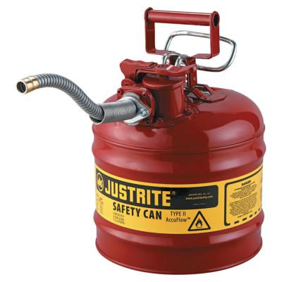 Type II AccuFlow™ Safety Can,  2 Gal, Red, Hose