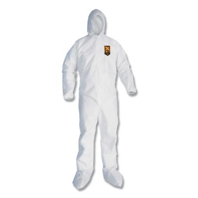 KLEENGUARD A20 Breathable Particle Protection Coveralls, 3XL, Hood/Boots, Zip