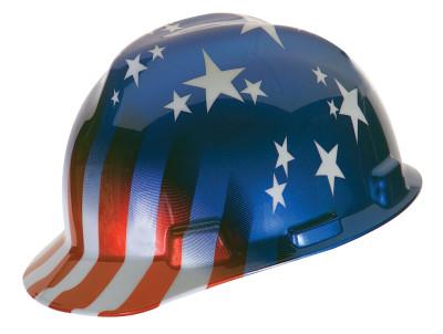 Freedom Series™ V-Gard® Helmet, Fas-Trac Ratchet, Cap, American Stars & Stripes