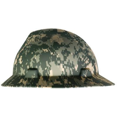 Freedom Series™ V-Gard® Hard Hat, Fas-Trac Ratchet, Full Brim, Camouflage