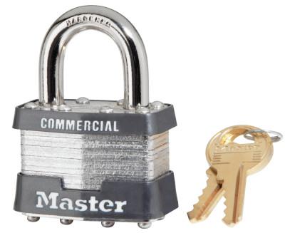 No. 1 Laminated Steel Pin Tumbler Padlocks, 5/16