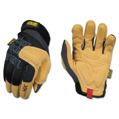 Material4X Padded Palm Gloves, Black/Tan, Medium