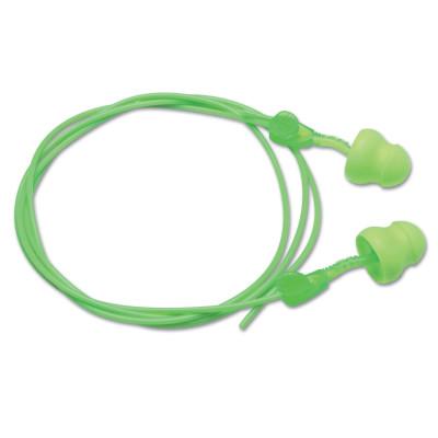 Glide Foam Twist In Earplugs, Foam, Green, Corded