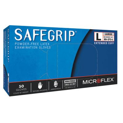 SafeGrip Examination Gloves, Large, Blue