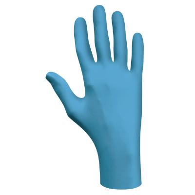 7500 Series Nitrile Disposable Gloves, Rolled Cuff, Medium, Blue