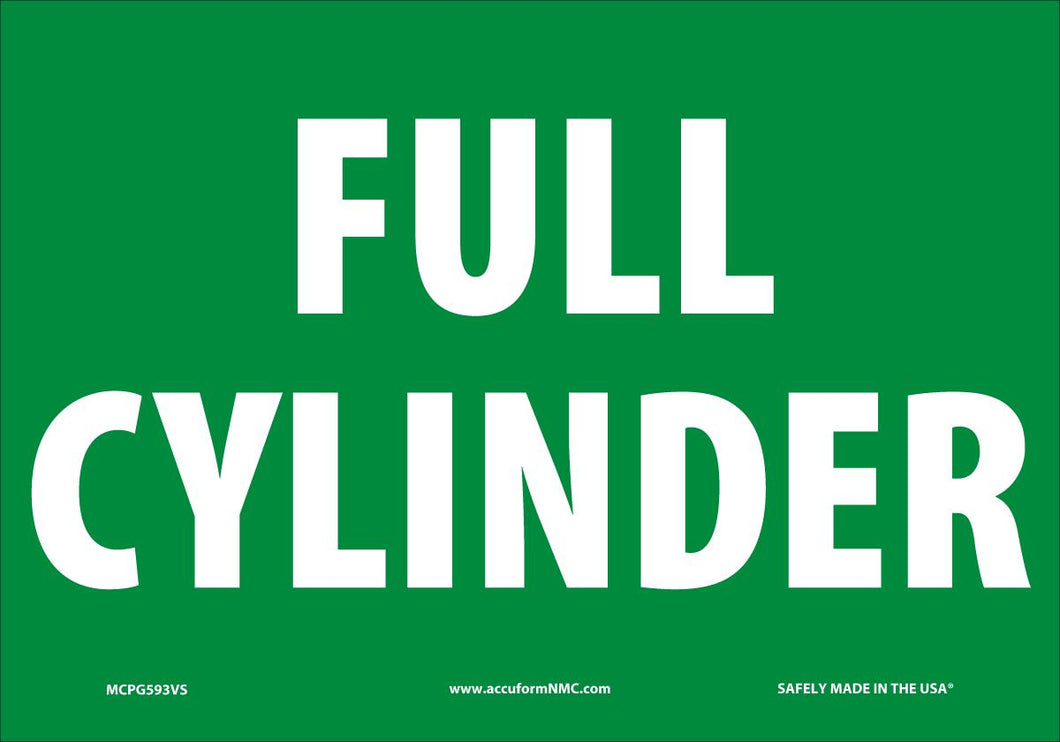 Sign FULL CYLINDER 7X10 VN