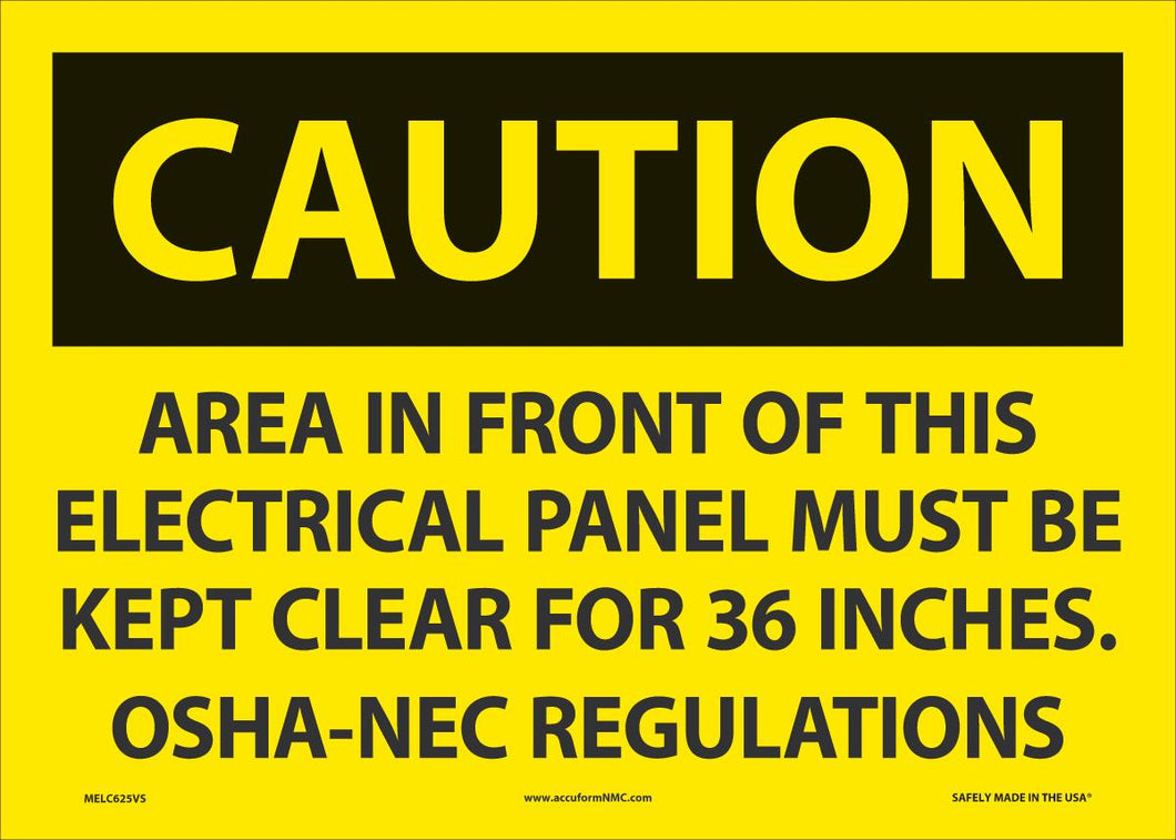 AREA IN FNT F ELEC PANEL 10X14 VN