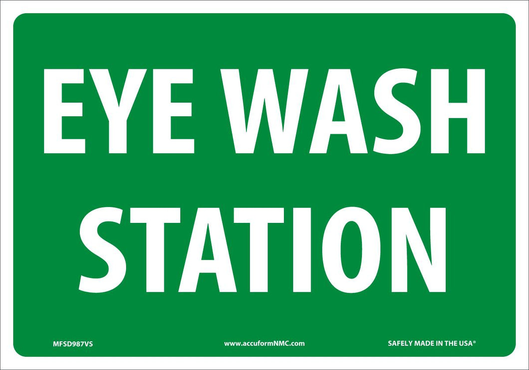 Sign EYE WASH STATION 7X10 VN