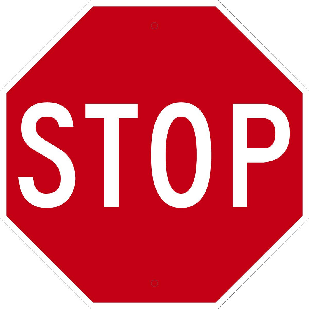 Sign STOP 18 x 18 AL