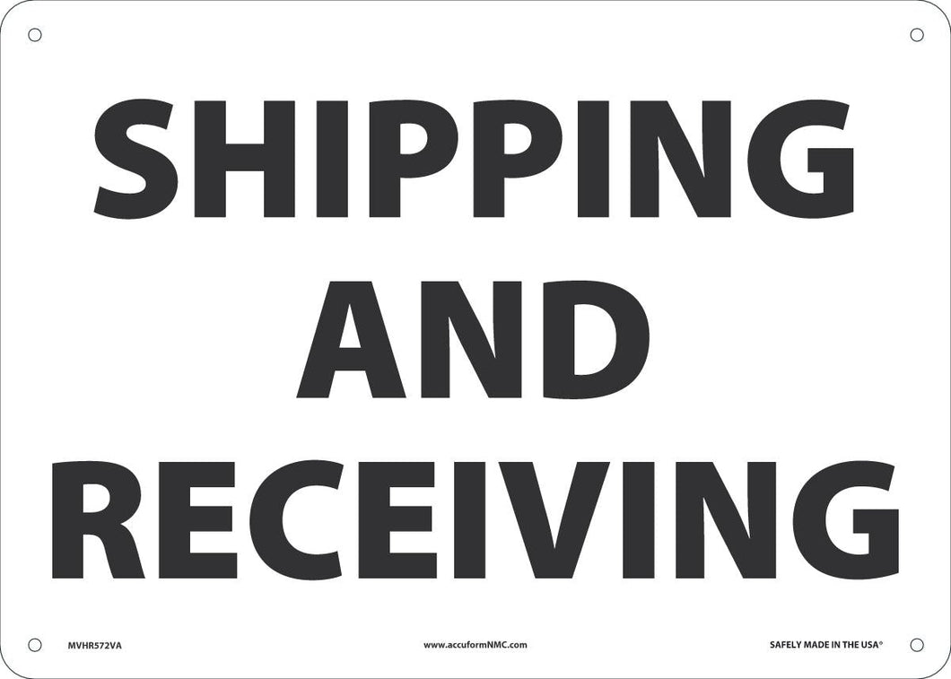 SHIPPING AND RECEIVNG 10X14 AL